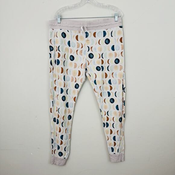 Little Sleepies Multicolor Moon Design Jogger Pajama Pants Women’s Size L - Picture 1 of 7